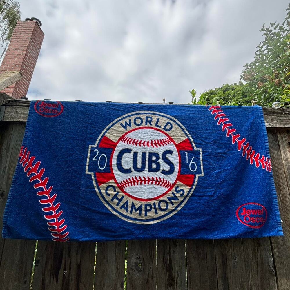 Chicago Cubs 2016 World Series Champions Jewel-Osco Beach Towel MLB
